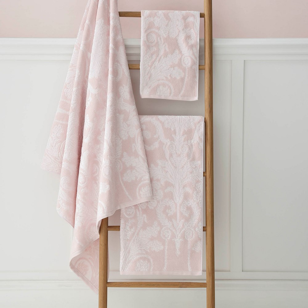 Josette Cotton Towels by Laura Ashley in Blush Pink